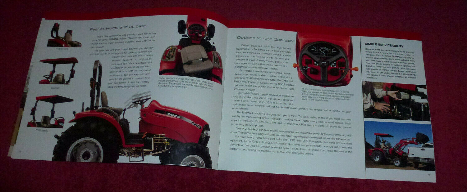 Case III DX Series Farmall Tractors Brochure Booklet