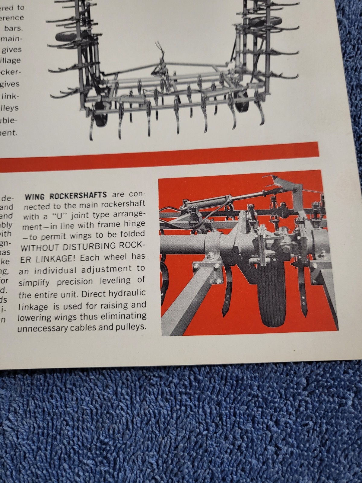 Vintage 1960s KRAUSE Field Cultivators 670-982 Sales BROCHURE Hutchinson, Kansas