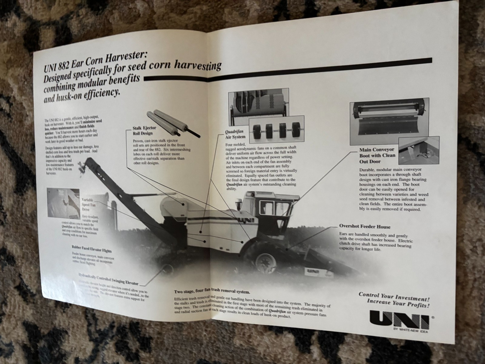 New Idea 882 Ear Corn Husker For 1992 Brochure DCPA26