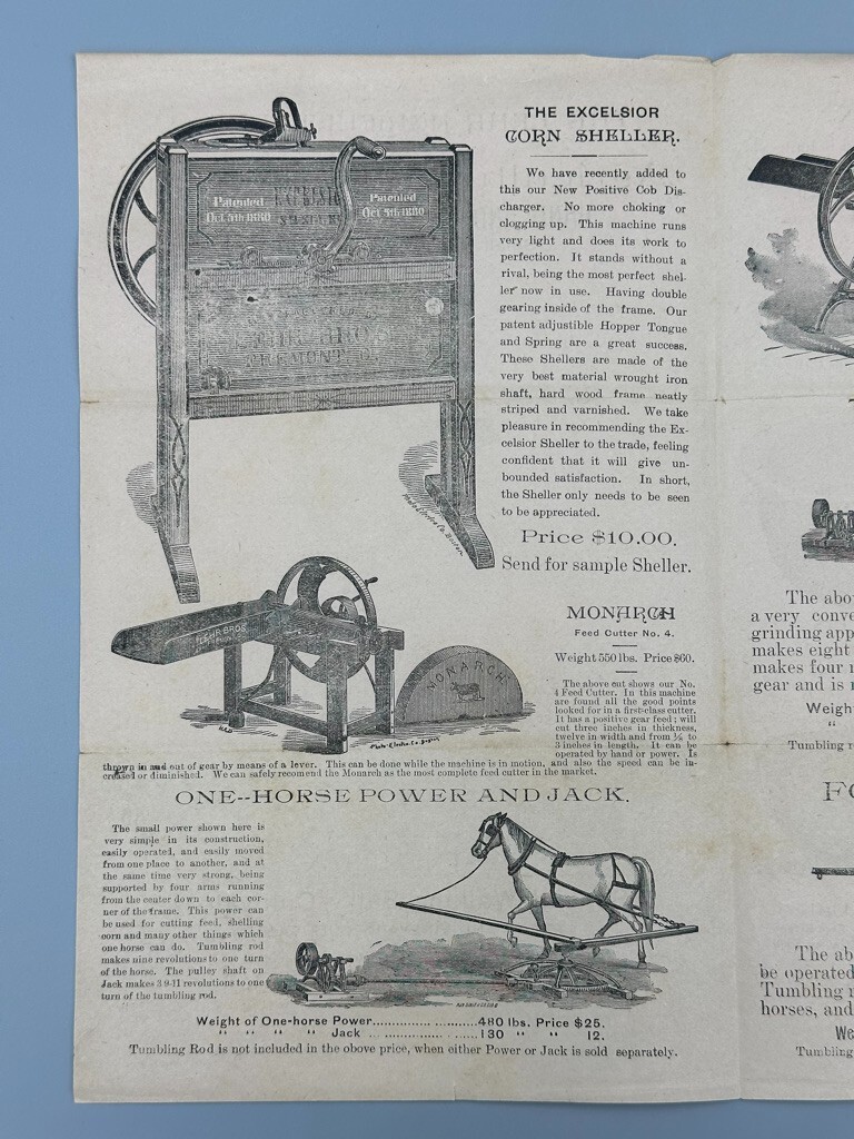 c 1900 Lehr Agricultural KETTLE CALDRON Cultivator Farm Advertising FREMONT OH