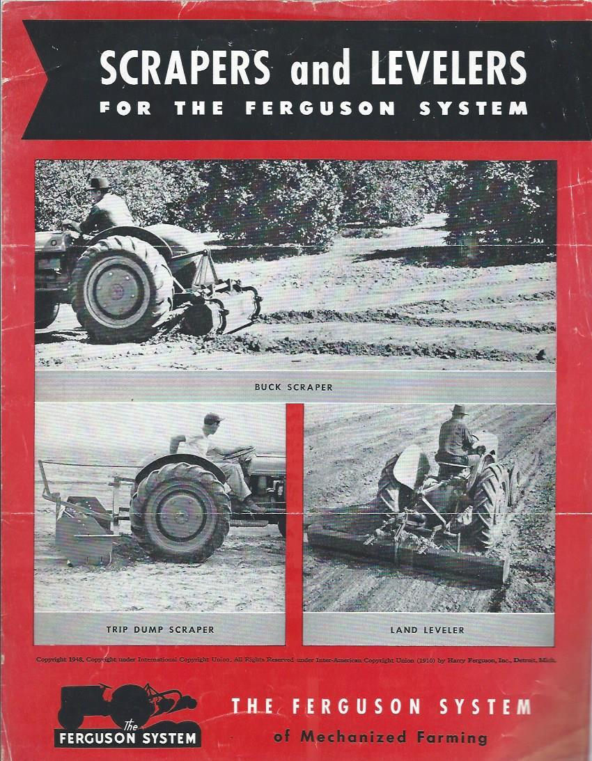 Farm Implement Brochure – Ferguson – Scrapers Levellers – 1948 (F3294)