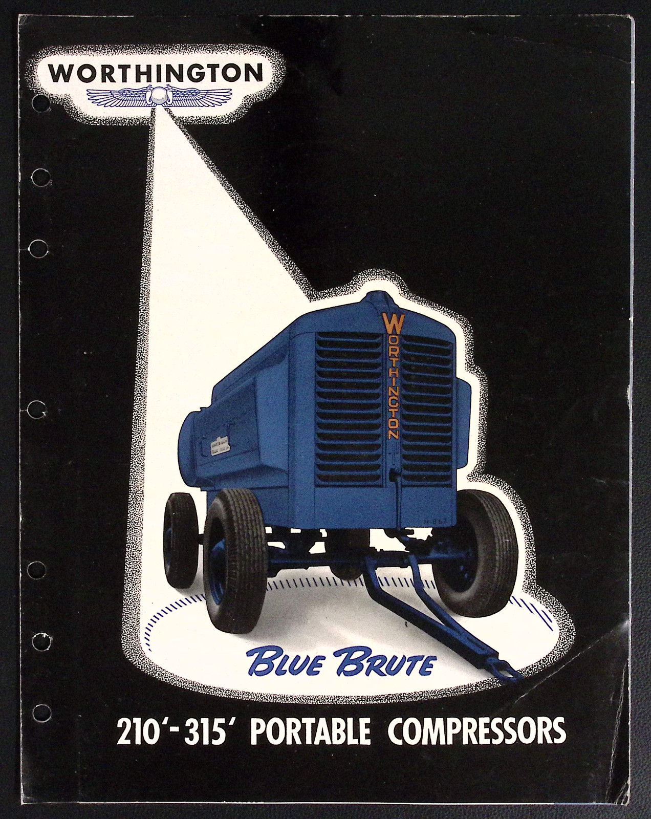Worthington Blue Brute 210-315 Portable Compressor Brochure Worthington-Ransome