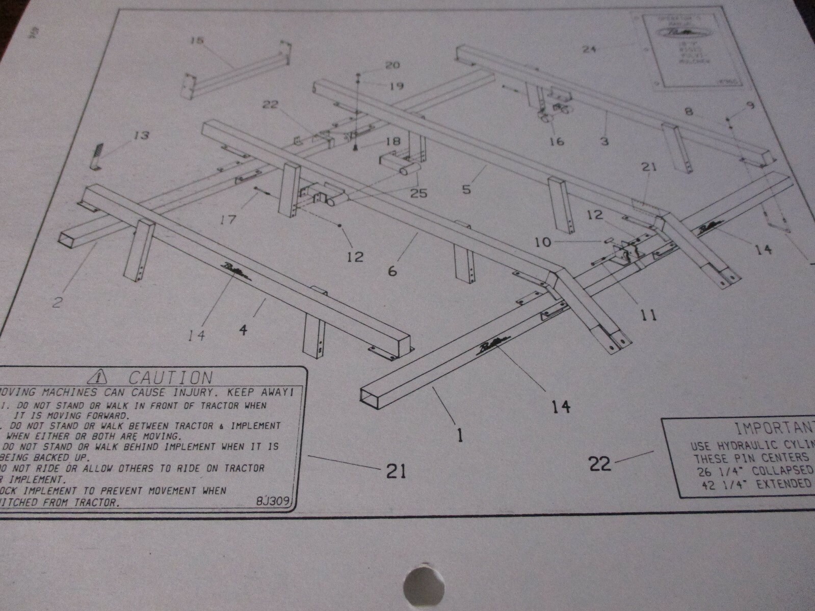 Brillion Model 2253, 18&rsquo;9&Prime; Rigid Pulvi-Mulcher Parts Catalog