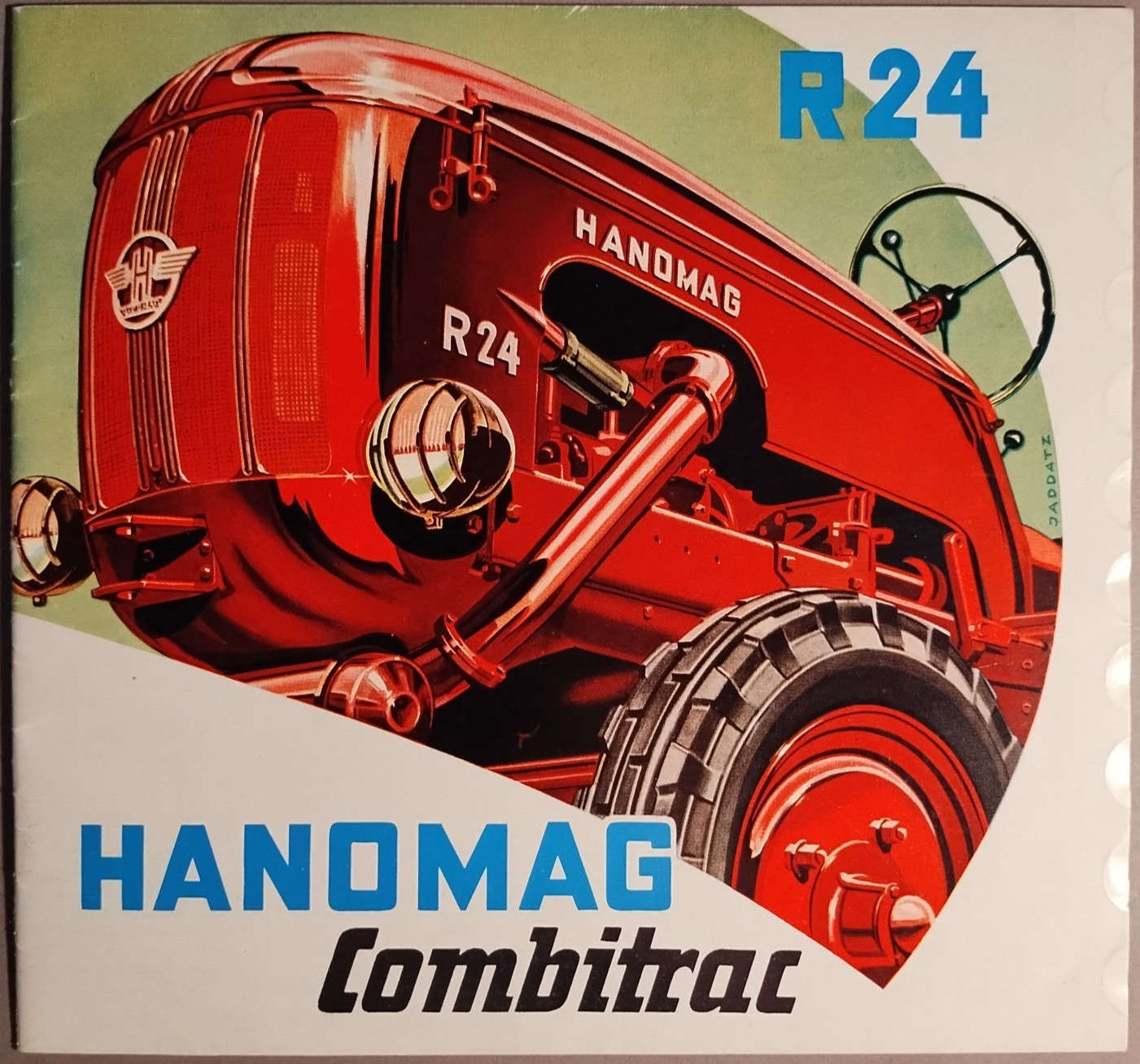 1953 Hanomag Combitrac Tractor R24 Catalog Brochure Original B5-44