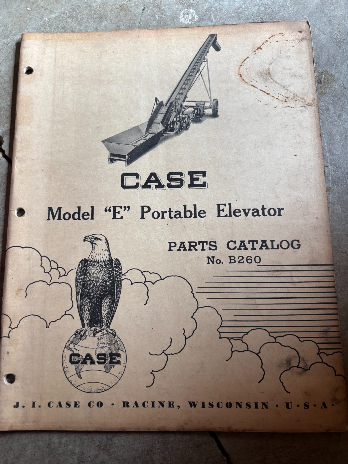 Case Tractor E Portable Elevator Parts Catalog Book Manual AMIL26 no4