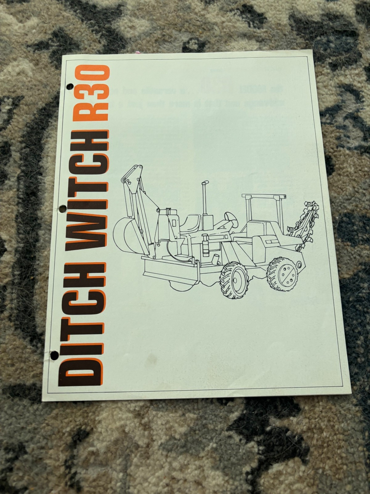 Ditch Witch R30 Trencher Brochure FCCA25