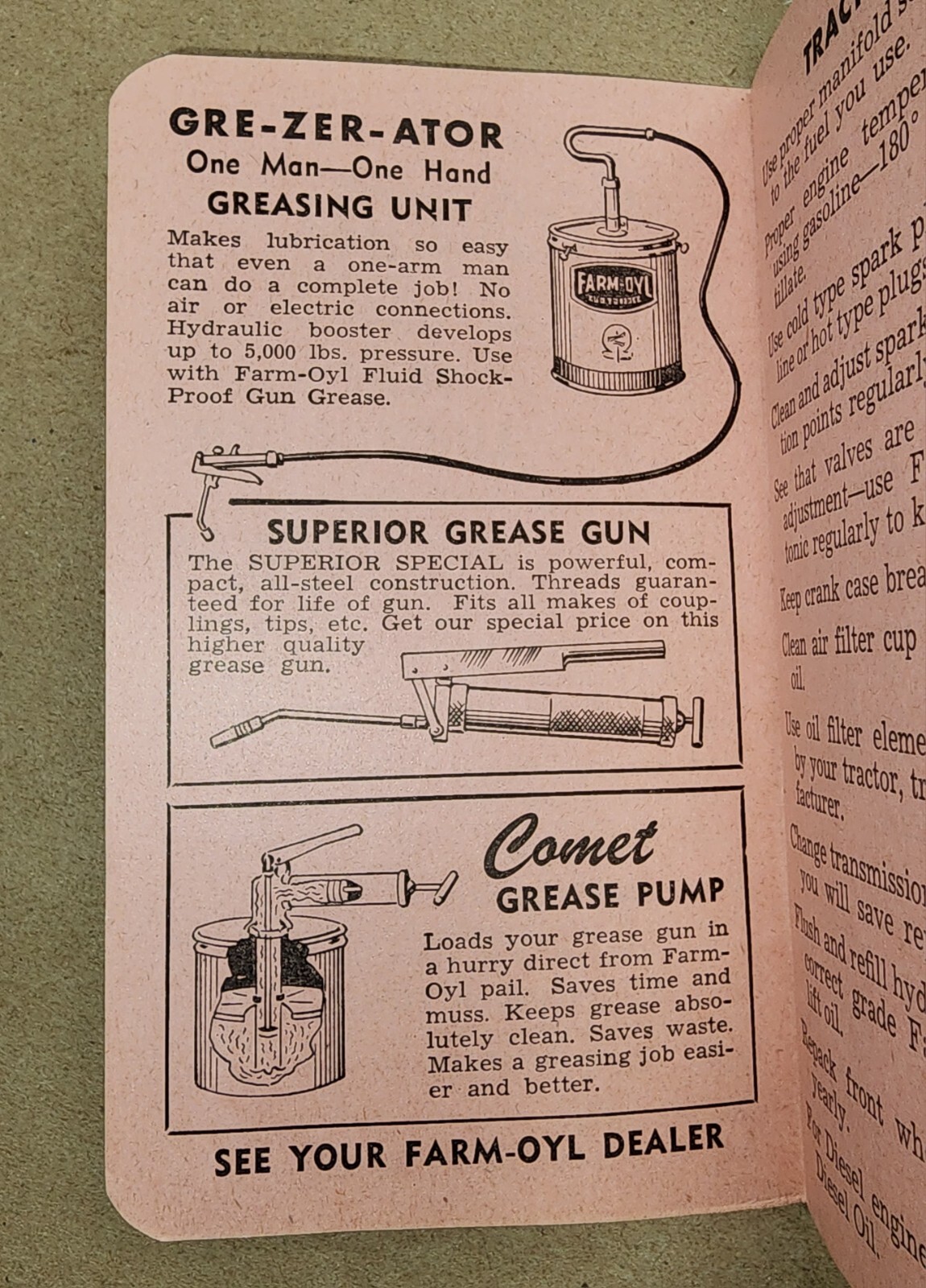 Farm-Oyl Memo Book 1949 50 Petroleum Advertising Stichter Imp Co – Lexington, IL