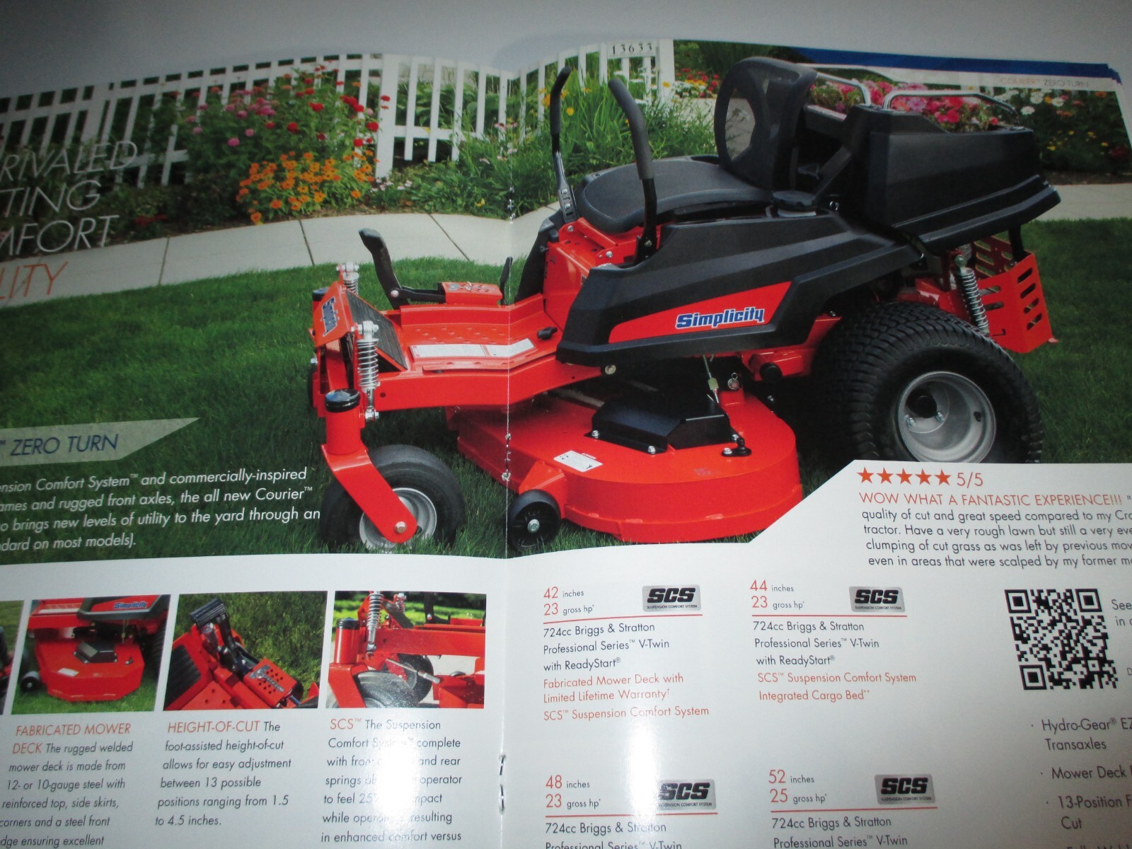 *Simplicity 2016 Lawn Garden Tractors & Zero Turns Sales Catalog Manual Brochure