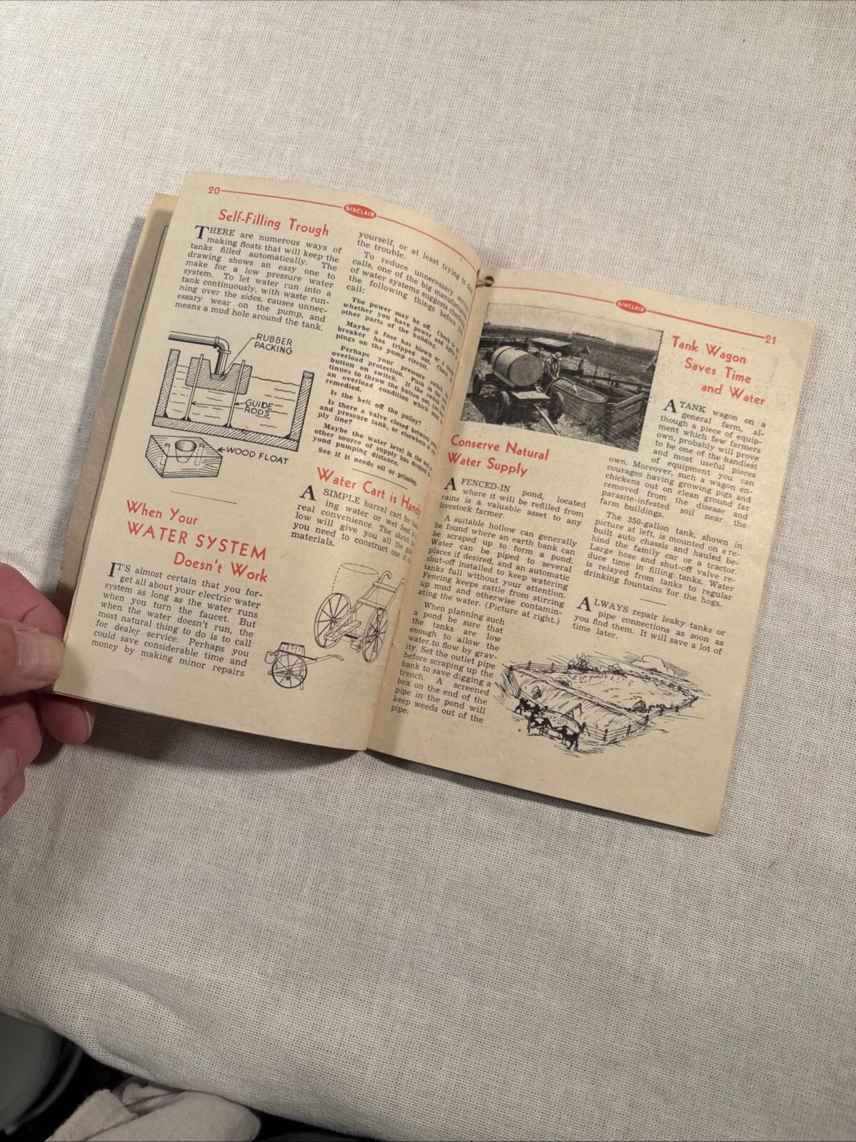 1944 SINCLAIR FARM TIME SAVERS BOOKLET, 3RD EDITION, SINCLAIR OIL PRODUCTS