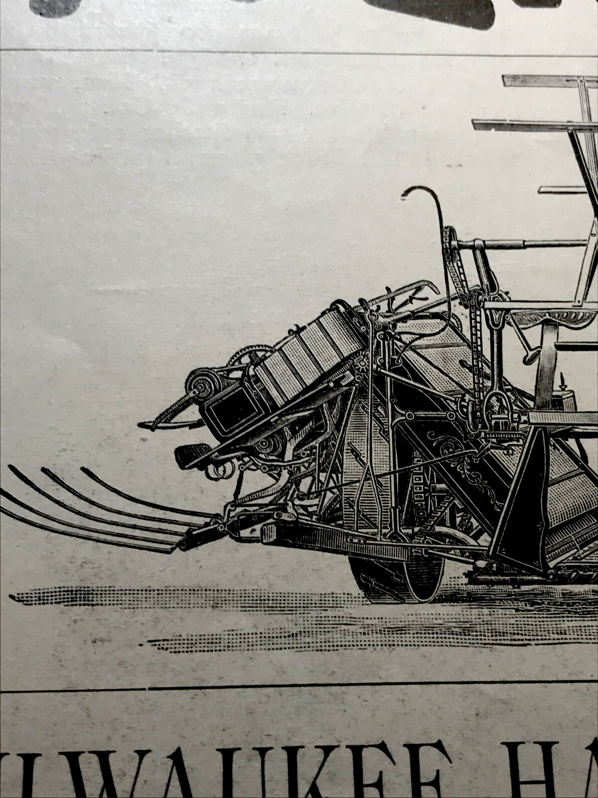 ORIGINAL 1897 Milwaukee Harvester Co. Farm Implement Advertising – Wisconsin