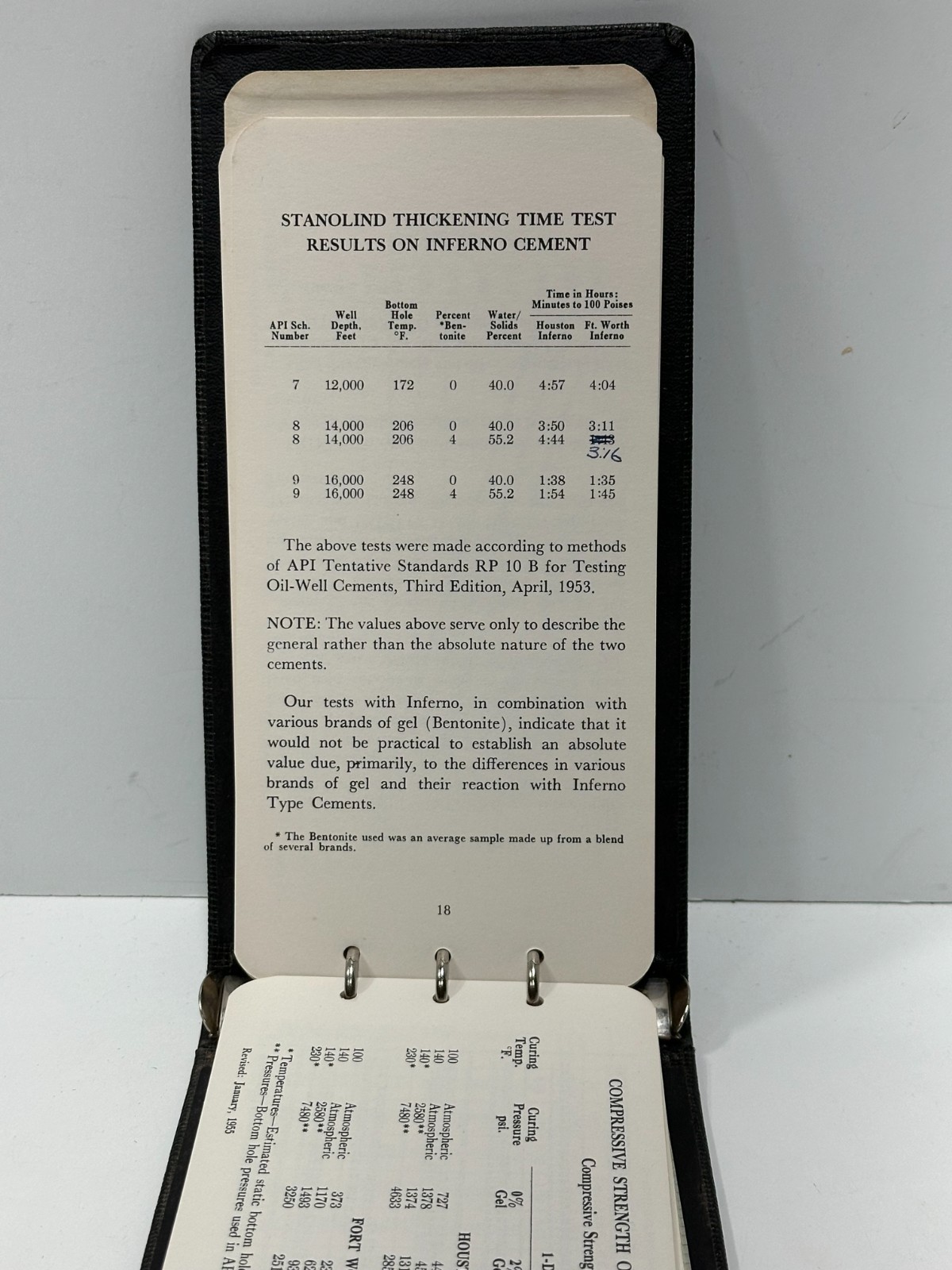 Vtg 1955 Trinity Portland Cement booklet with mixtures and formulas Dallas, Tx