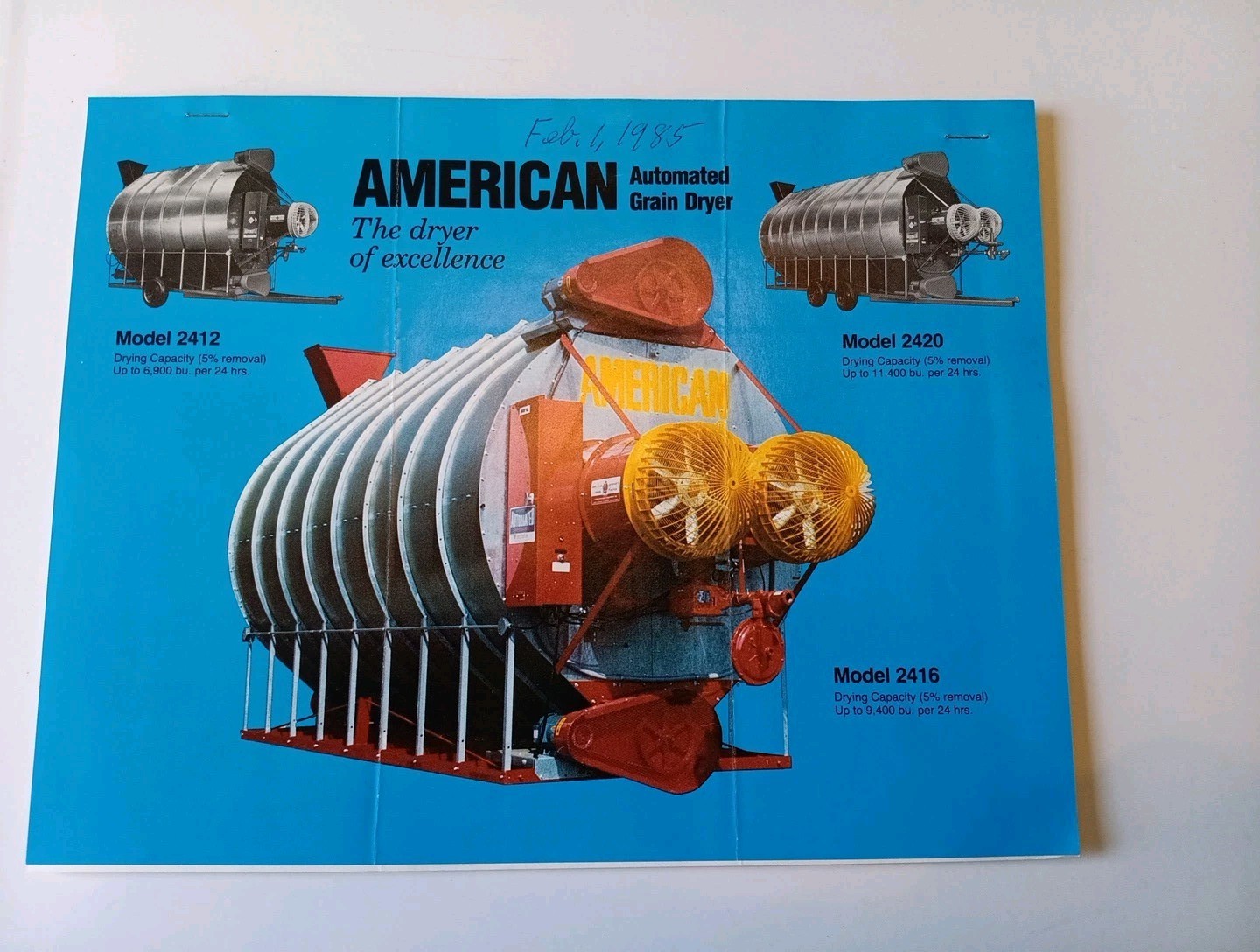 3 American Farm Equipment Co Sales Advertising Flyer Brochures 2412, 2420, 1503