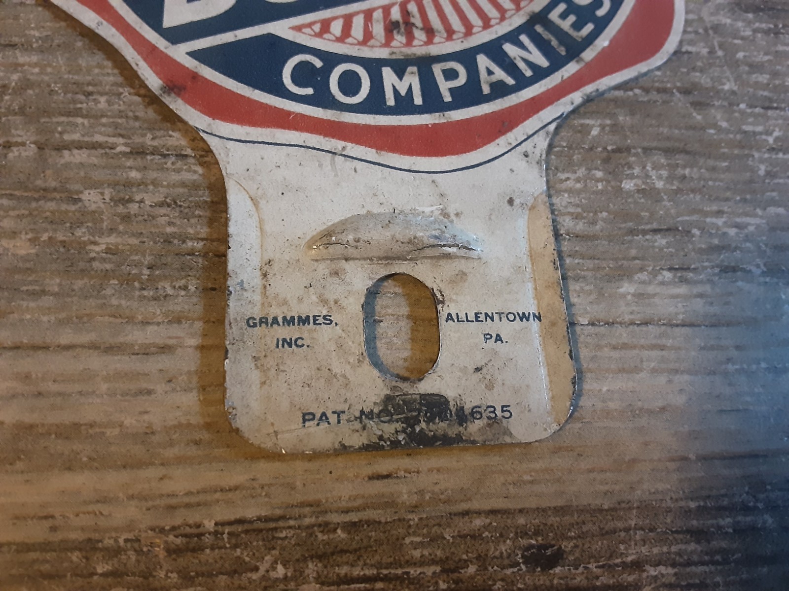 VINTAGE ORIGINAL FARM BUREAU INSURANCE COMPANIES LICENSE PLATE TOPPER