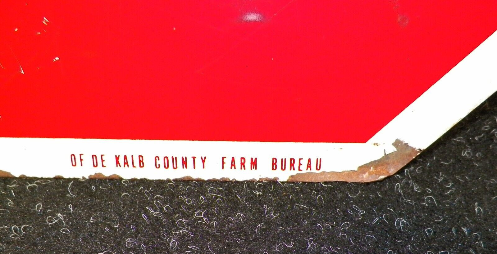 Vintage Farm Bureau & Stop Sign 15&Prime; X 15&Prime; Metal Sign Dekalb County Illinois