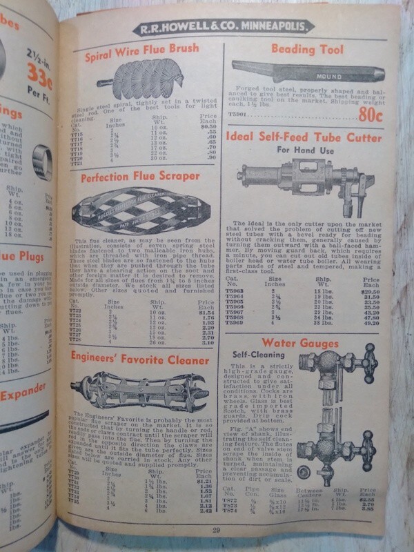1938 R.R. Howell & Co. Thresher & Power Farming Supplies Saw Mill Accessories