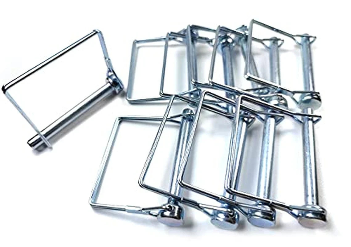 10 Pieces Wire Lock Pin, 3/8 Inch (9.21MM) Heavy Duty Safety Coupler Pin Shaft L