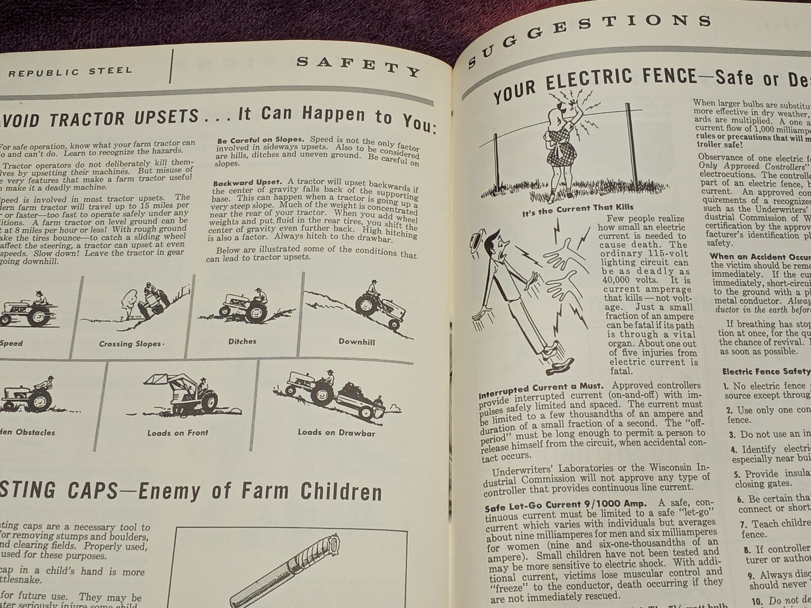 Vintage 1957 PRACTICAL FARM AND HOME HELPS REPUBLIC STEEL BOOK BROCHURE AD