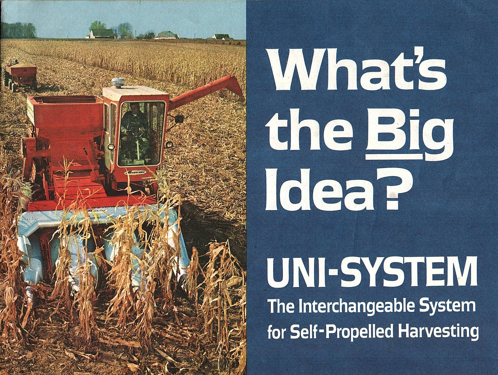 VINTAGE CIRCA 1960&rsquo;S NEW IDEA UNI-SYSTEM FARM IMPLEMENT 6 PAGE BROCHURE