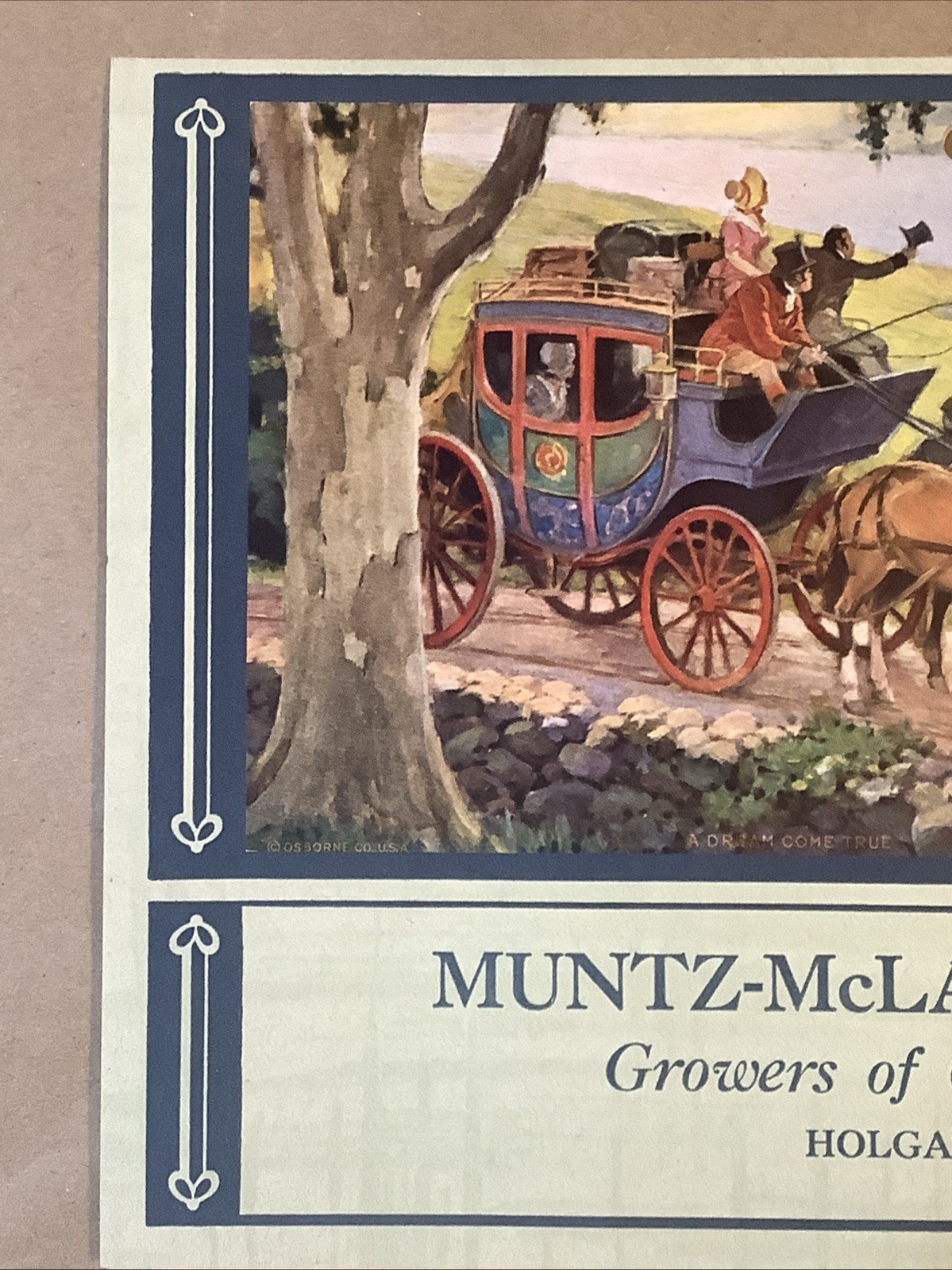 1942 Muntz-McLaughlin Co. Farm Inventory Telephone Chart Holgate OH INV-P0001
