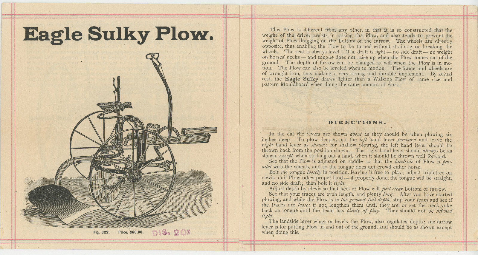 A.B. Cohu & Co. Manufacturers of Agricultural Implements Pamphlet Brochure