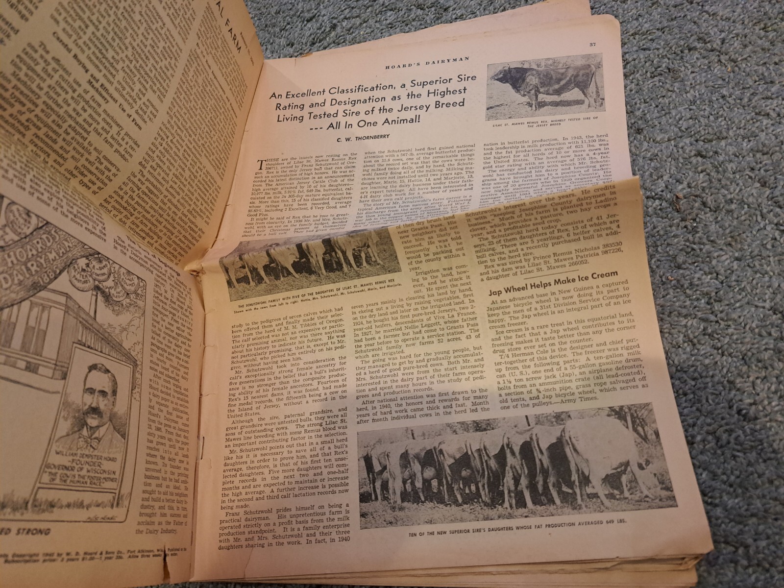 Hoard&rsquo;s Dairyman Jan. 25 1945 Dairy Farming Newspaper Fort Atkinson
