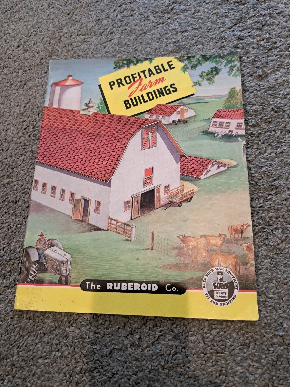 Profitable Farm Buildings Ruberoid Company 1944 Barns Roofs