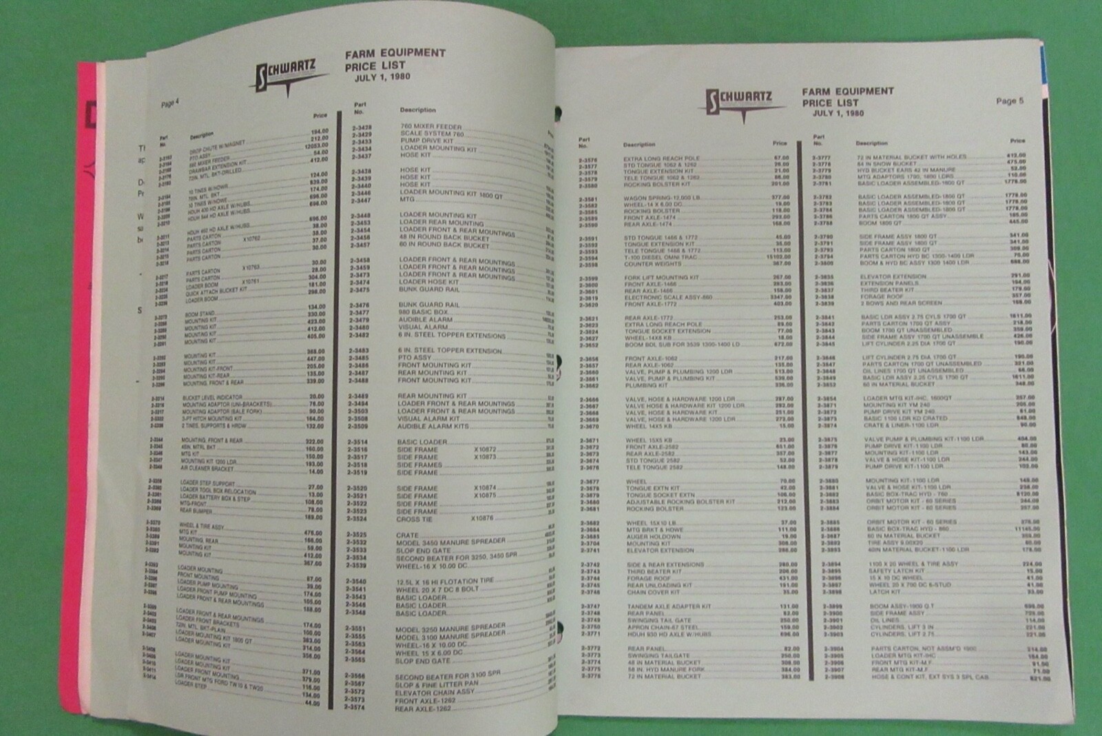 Daugherty Equipment Mini Catalog (1980) Warren, Indiana