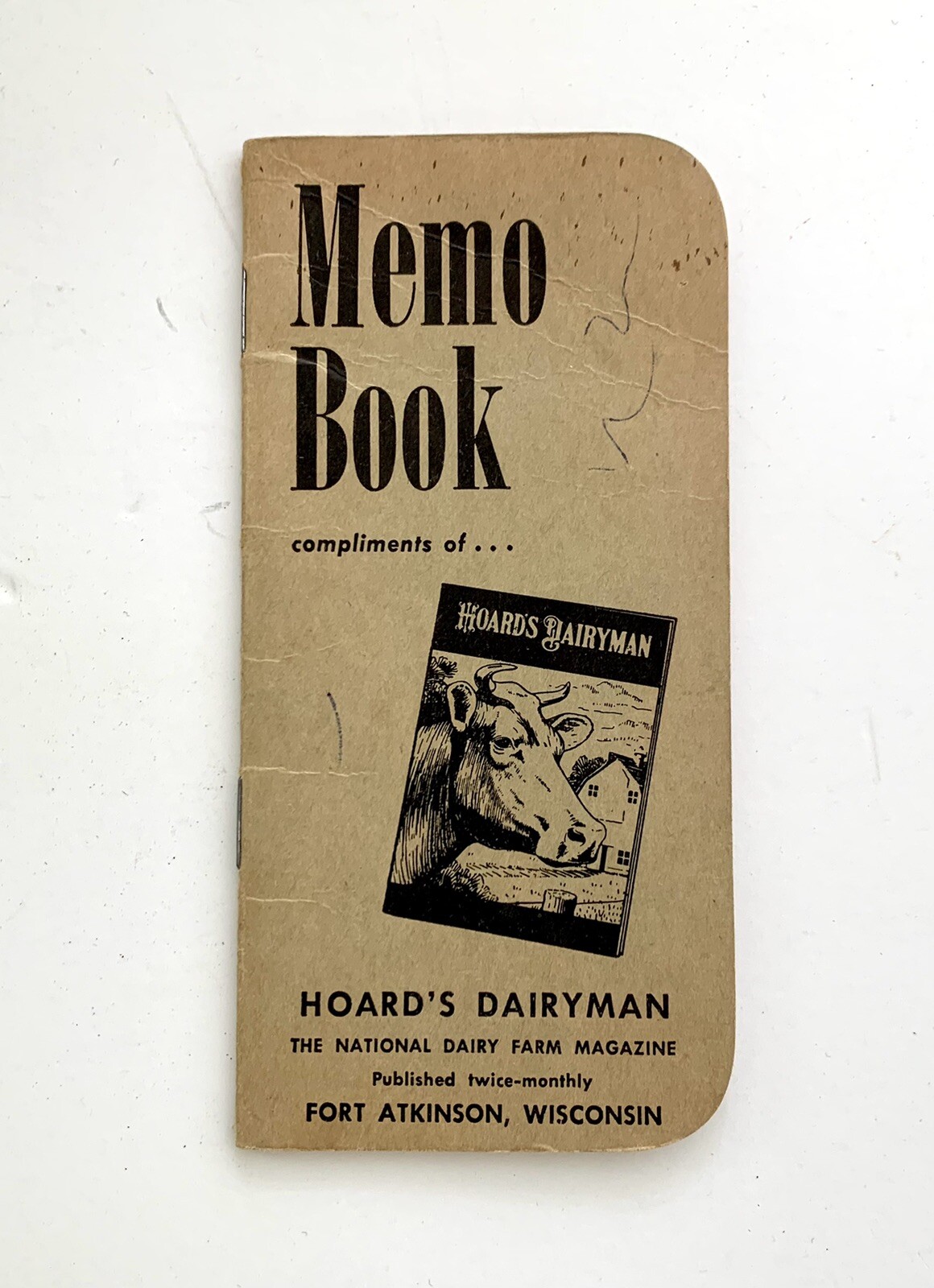 Vintage Hoard&rsquo;s Dairyman Fort Atkinson Wisconsin Dairy Farmer Pocket Memo Book