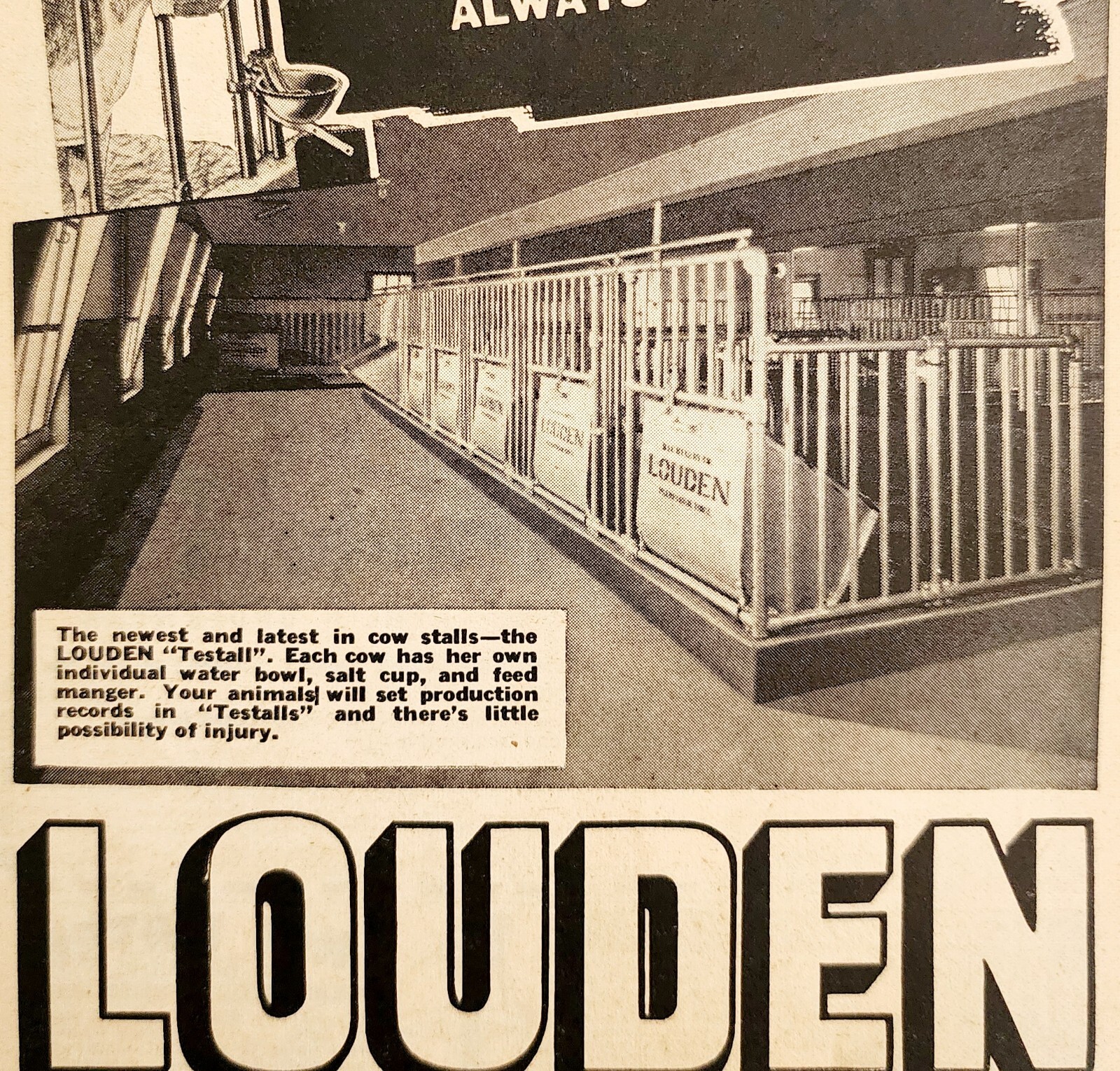 1947 Louden Farm Equipment Iowa Store Advertisement Farming Retail DWNN18