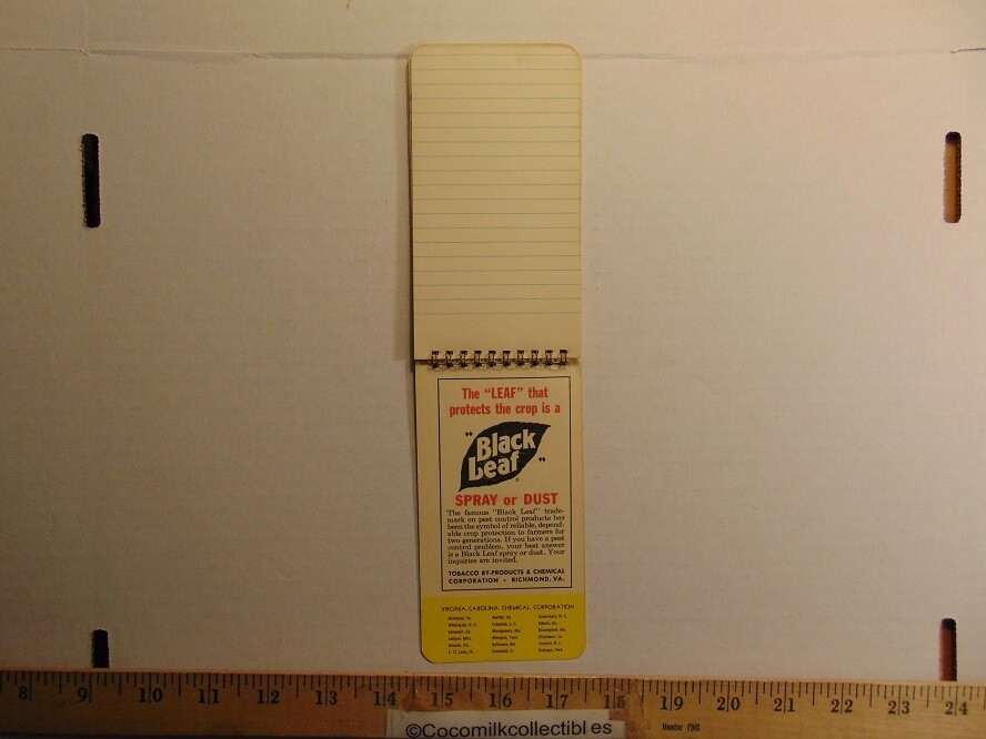 Vintage VC Fertilizers Blank Notepad Virginia-Carolina Chemical Corporation