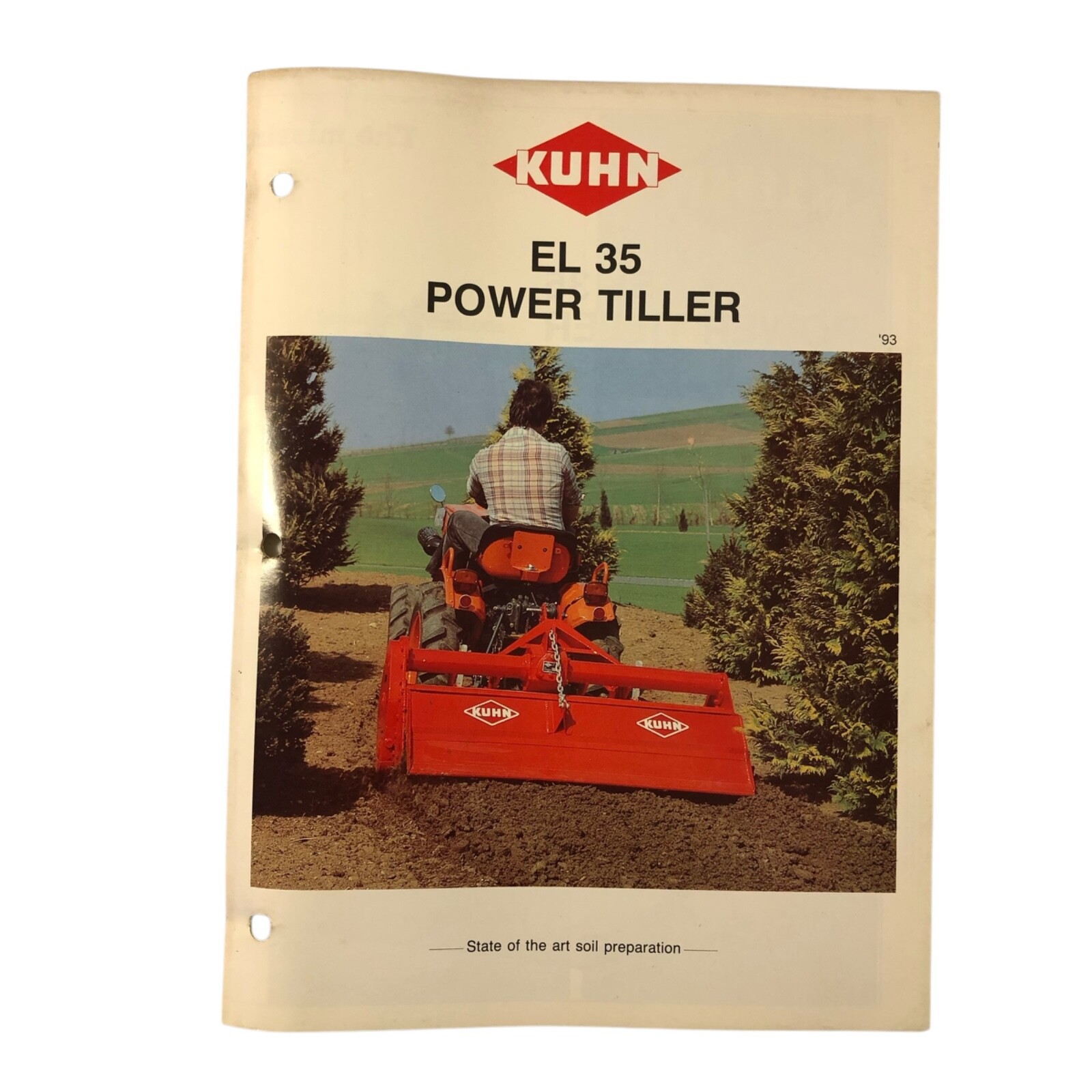 Kuhn EL 35 Power Tiller Dealer Sales Advertising Brochure