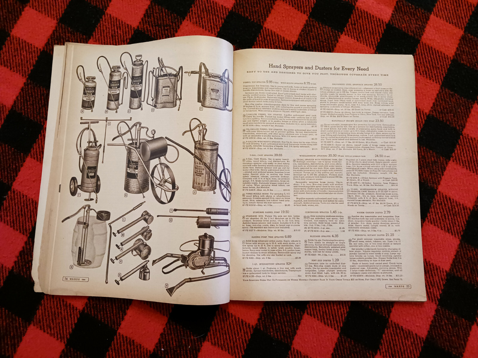 1953 Montgomery Ward Farm Catalog Wards Hoe Plow Trac Garden Tractor
