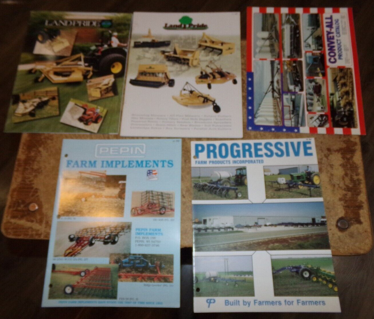 5-lot 1990&rsquo;s assorted equipment full-line catalogs in nice shape used