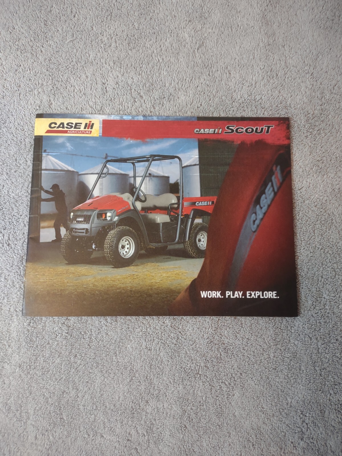 Case IH Axial-Flow Scout Air Drill Air Cart Sales Brochures. Lot Of 4 Brochures