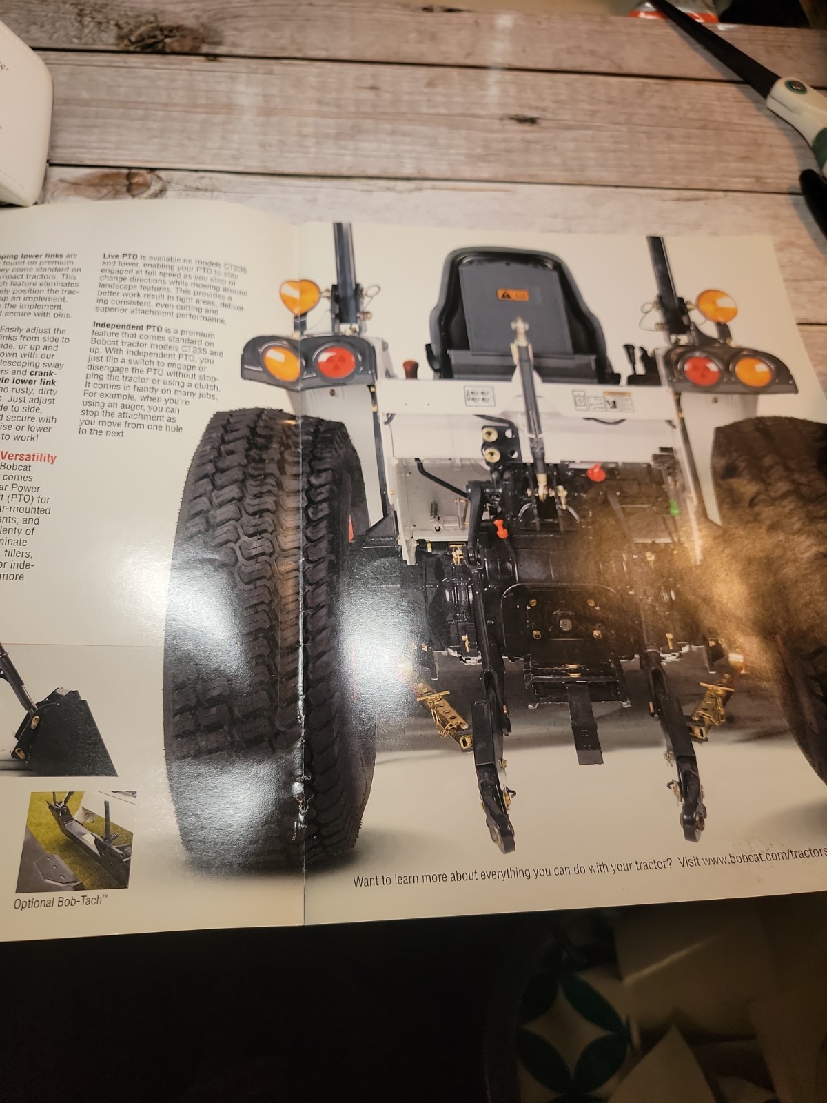 Bobcat CT120 Through CT450 Compact Tractors Brochure 20 Page Good
