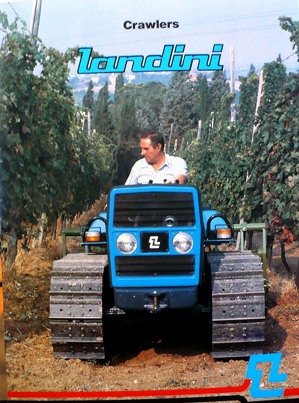 1989 LANDINI CRAWLERS TRACTOR BROCHURE 5 MODELS