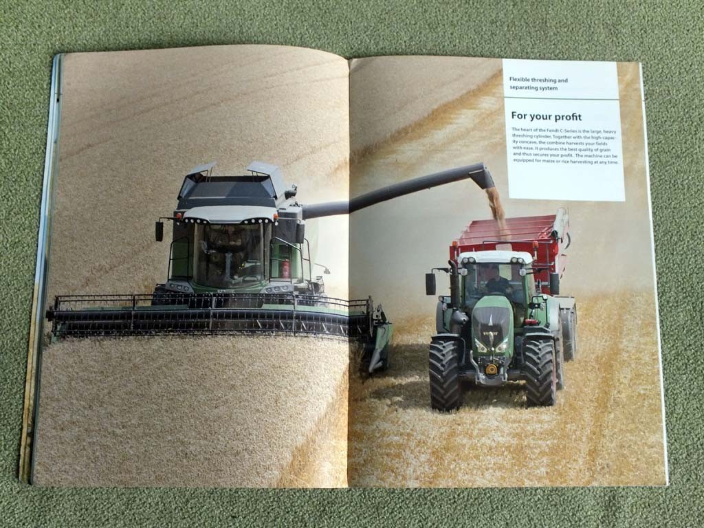 FENDT C-Series Grain Combine Argicultural Farm Equipment Brochure 2015