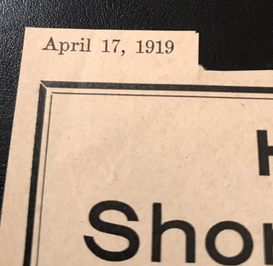 1919 Shorthorn Breeders Cattle Public Sale – Cow – Noblesville – Indiana
