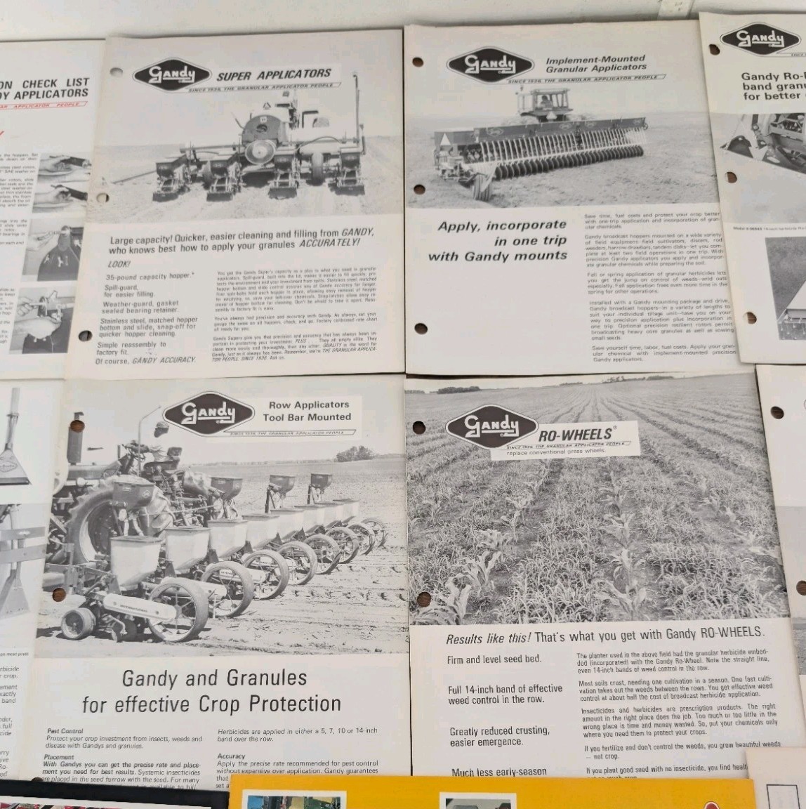Gandy Company Catalog And 13 Farm Attachment Implement Advertisement Brochures