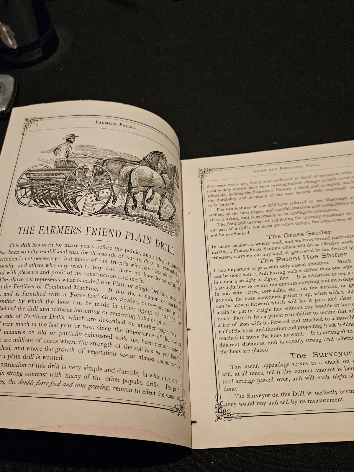 1879 Dayton Ohio Farmers Friend Grain & Drill Brochure Tractor