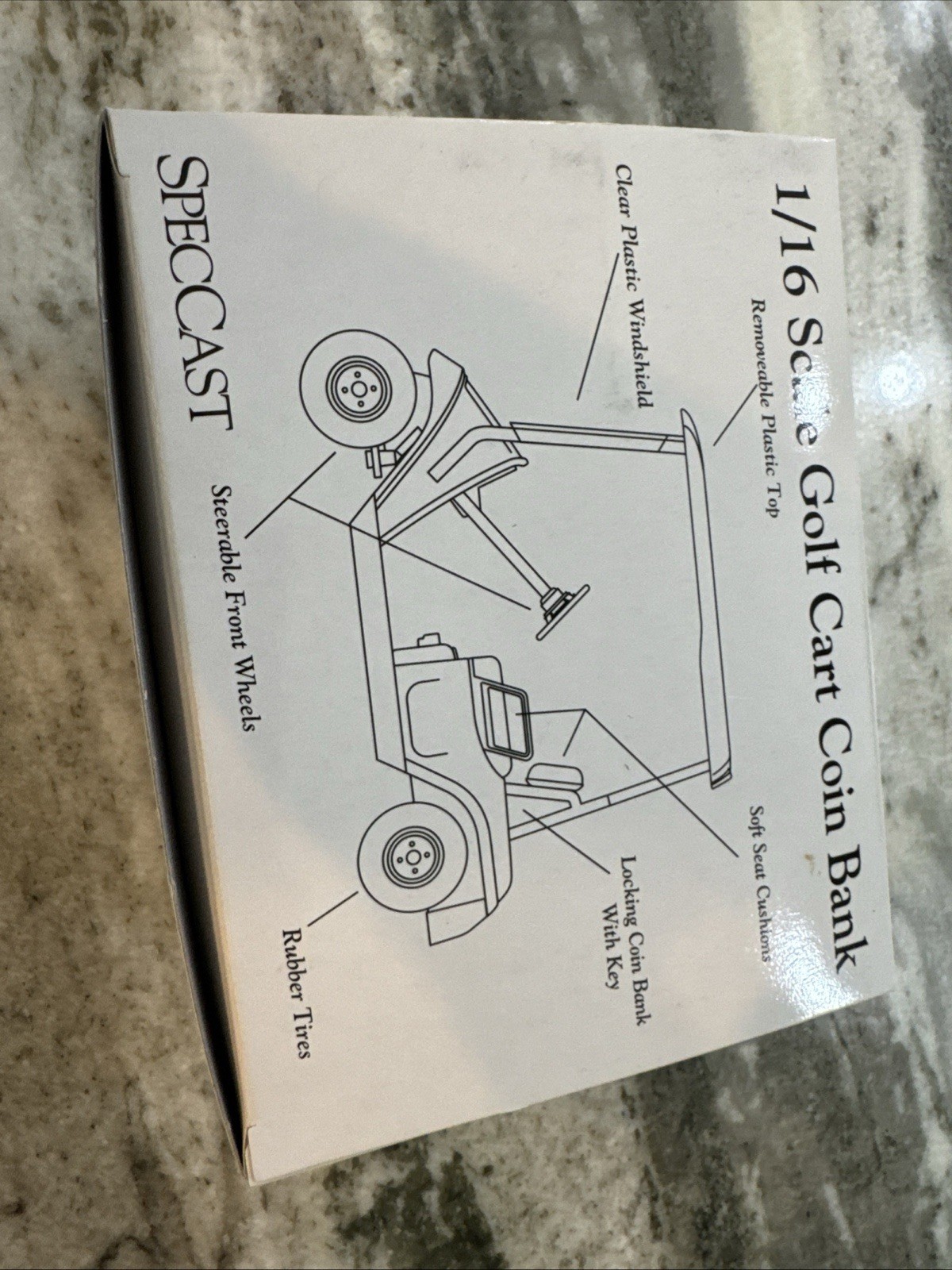 1/16 2004 speccast boone county fair belvidere,il. golf cart bank in the box new