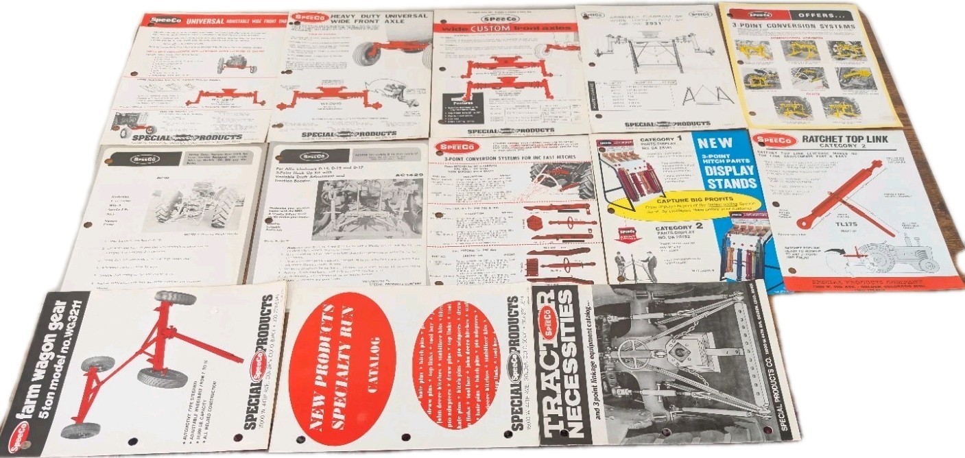 13 SpeeCo Agriculture Implement Attachments Advertising Brochures