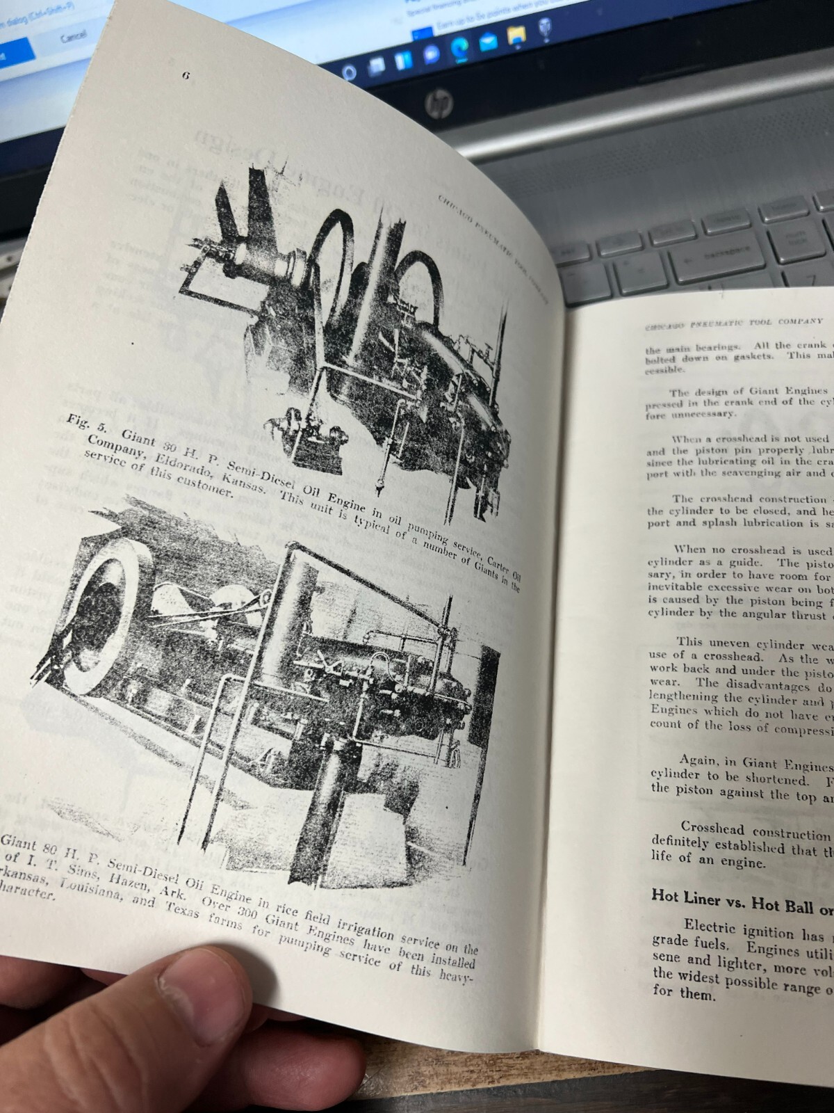 Chicago Pneumatic Giant Semi Diesel oil Engines operating bulletin reprint