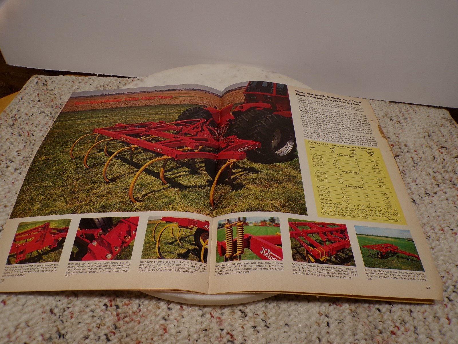 Kewanee Disks-Mulchers-Cultivators-Hoes Farm Machinery Color Catalog Illinois