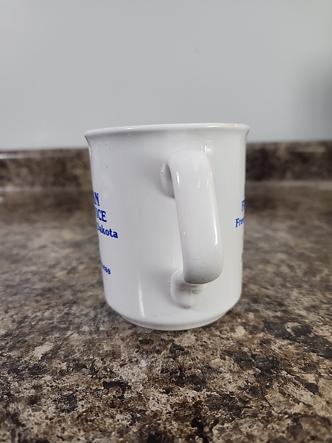 Vtg Kaufman Feed Service Coffee Cup Mug Freeman South Dakota
