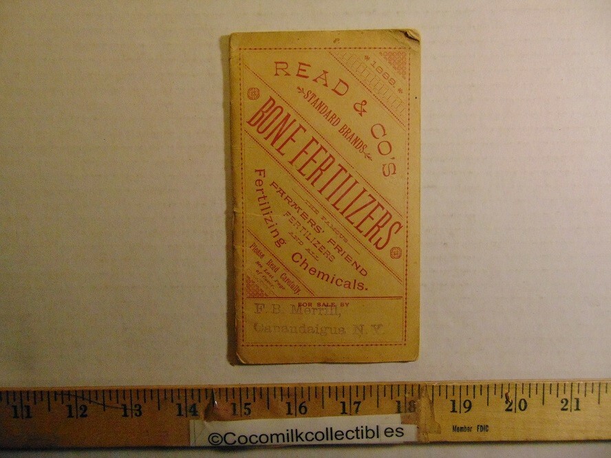 Vintage 1888 Read & Co&rsquo;s Standard Brands Bone Fertilizers Information Booklet