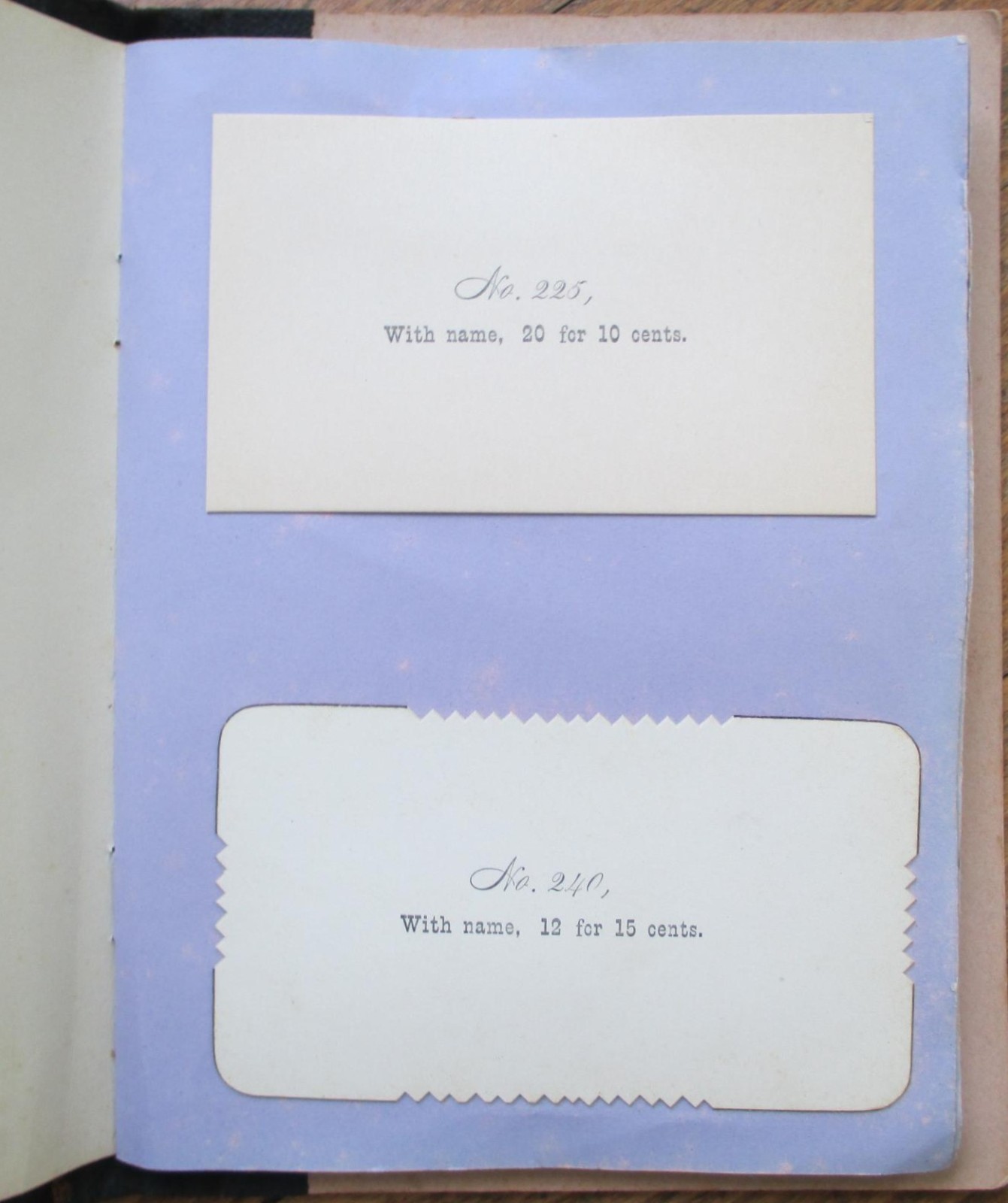 Victorian Trade Calling Card 1890 Salesmen&rsquo;s Sample Book Union Card Fringed