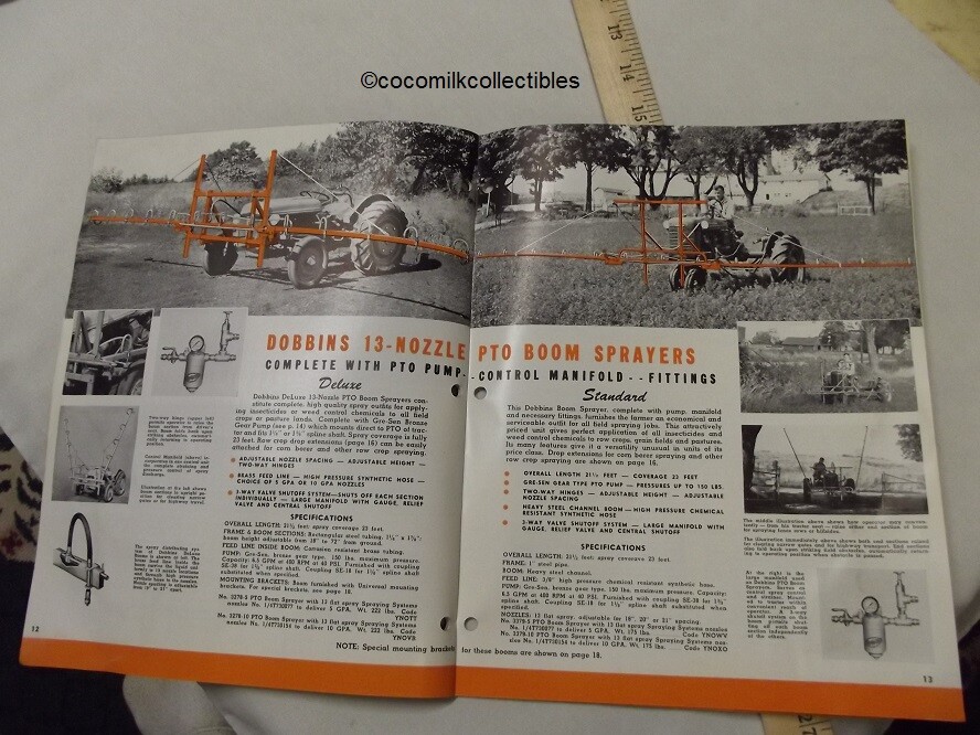 1940&rsquo;s Sales Brochure Catalog Dobbins Power Apraying Dusting Eq Farming Farm