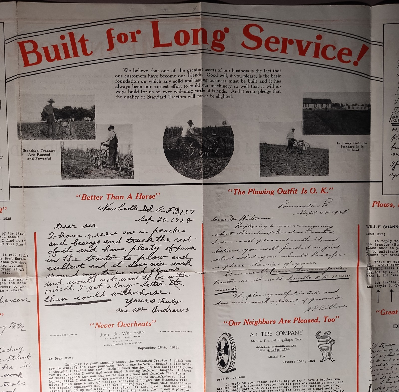 1930 Standard Garden Tractor Standard Engine Co Minneapolis MN Brochure B1-50