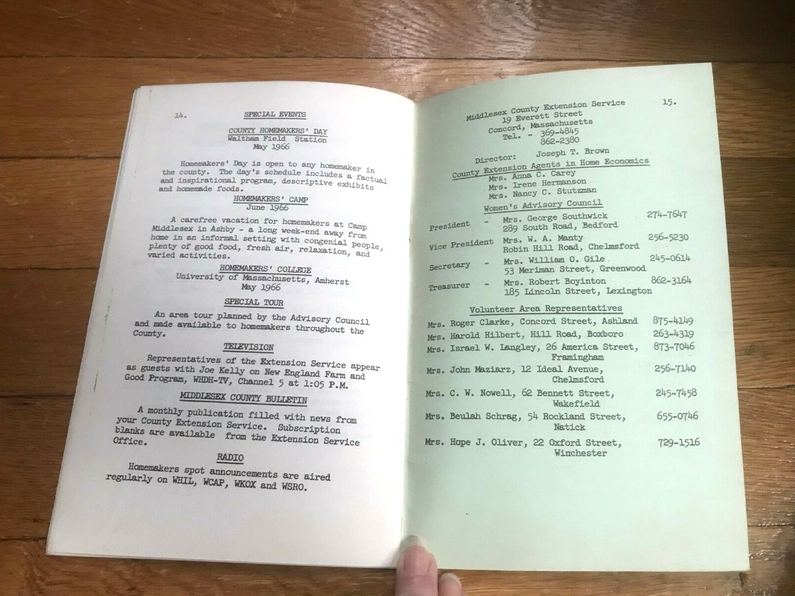 Vtg Program GuideHome Economics 1965-1966 Cooperative Extension Srvs Booklet A48